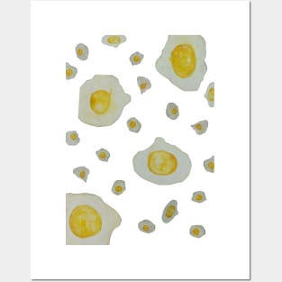 fried eggs Posters and Art